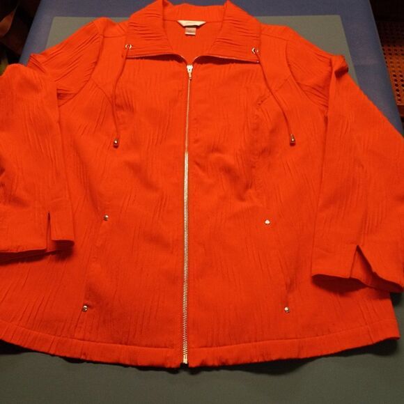 CJ Banks Lightweight Zipper front Jacket - Picture 1 of 6